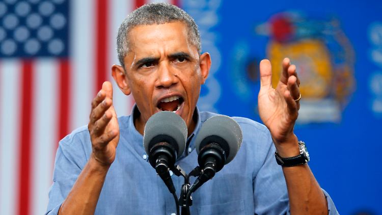 Entschlossen: US-Präsident Obama.