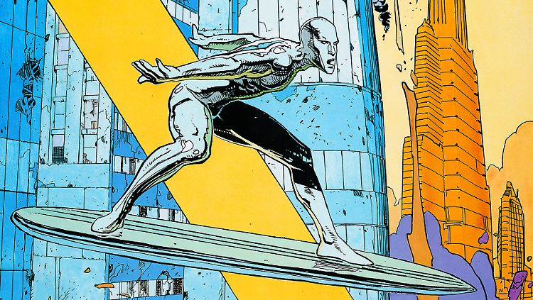 "Parabel" mit dem Silver Surfer: Moebius' Stil macht den Comic zu einem Augenschmaus.
