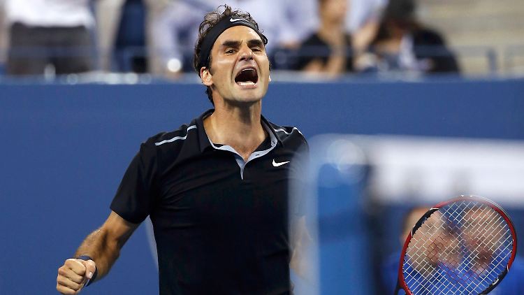 Roger Federer kämpft sich durch.