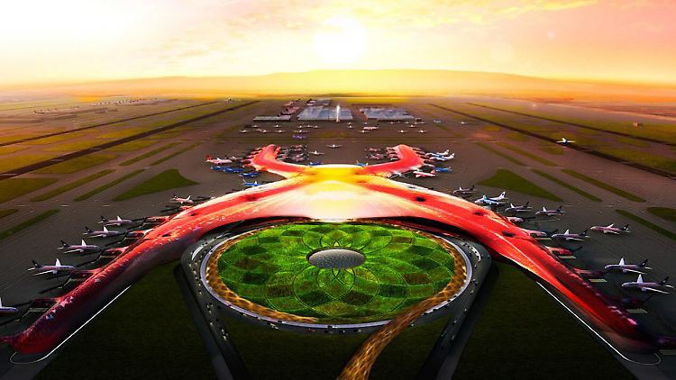 Der neue Airport ist ein Milliardenprojekt - aber nicht Norman Fosters erster Flughafen, den er entwirft.