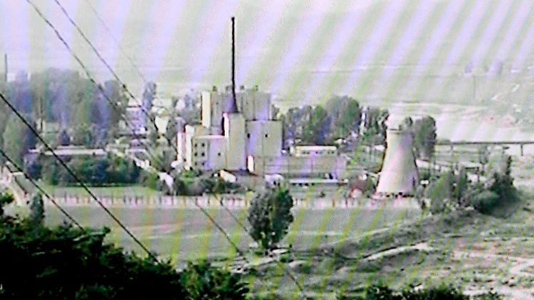 Eine der seltenen Aufnahmen des Atomreaktors von Yongbyon.