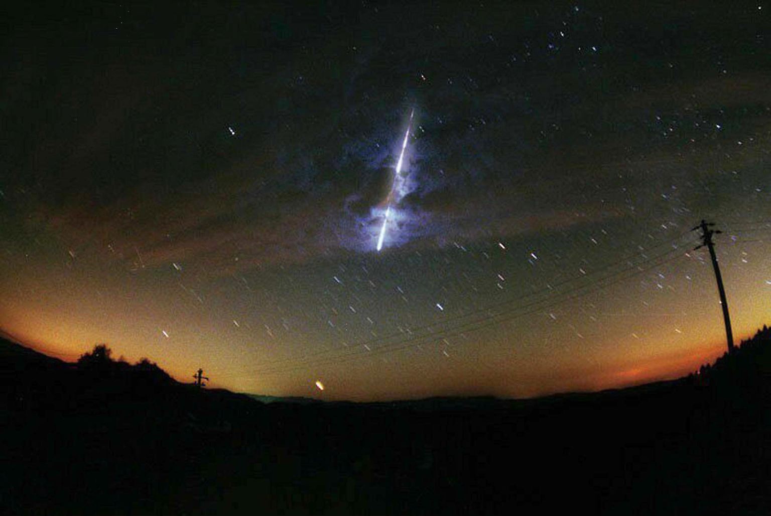 Dass ein Meteorit auf die Erde fällt, ist gar nicht so selten. 