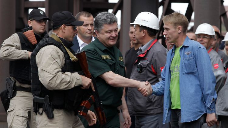 Der Besuch Petro Poroschenkos ist nur unter strengen Sicherheitsvorkehrungen möglich.