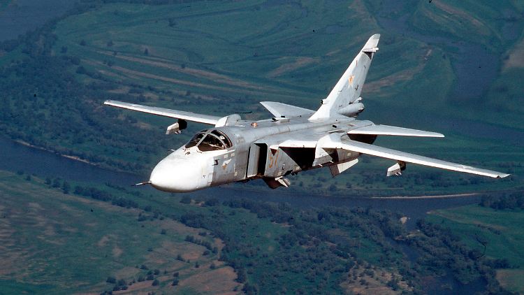 Laut russischem Verteidigungsministerium waren zwei Flugzeuge im Schwarzen Meer nahe der kanadischen Fregatte unterwegs. Eins davon war eine Su 24 (Bild).