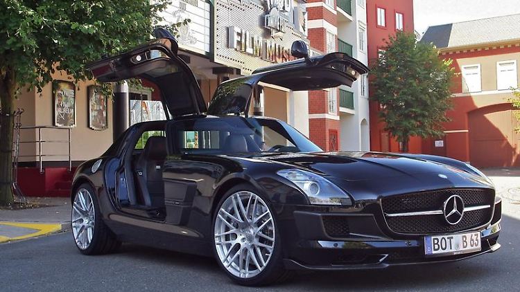 Verschärfter Flügeltürer: Den Mercedes SLS AMG veredelt Brabus zunächst nur optisch. Ein Motortuning stellt das Unternehmen aber in Aussicht.