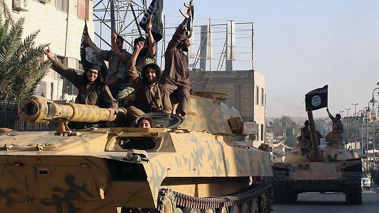Mitglieder der Terrorguppe IS in Syrien.
