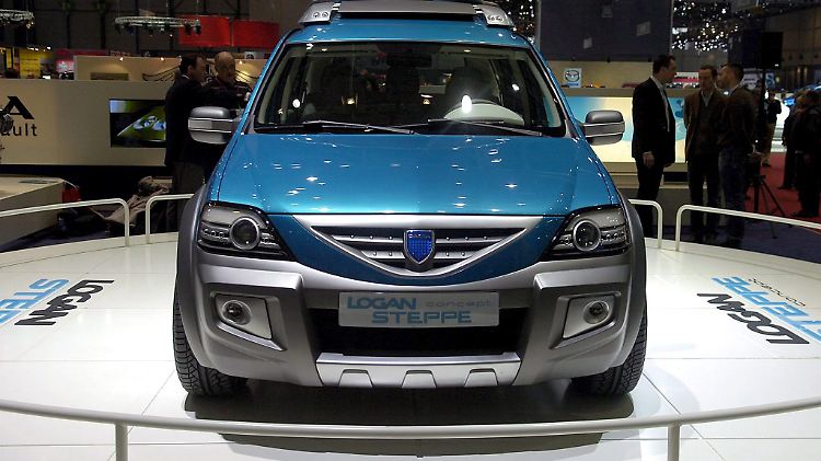 Studie eines Dacia Logan Kombi aus dem Jahr 2006: Ein Gesicht, das in Erinnerung bleibt.