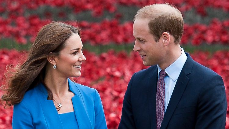 Freuen sich auf weiteren Nachwuchs: Der britische Prinz William und seine Frau Kate.