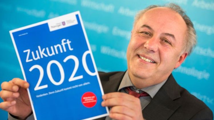 Machnig mit seinem Thüringen-Papier. Vor allem die FDP rieb sich am umtriebigen Minister.