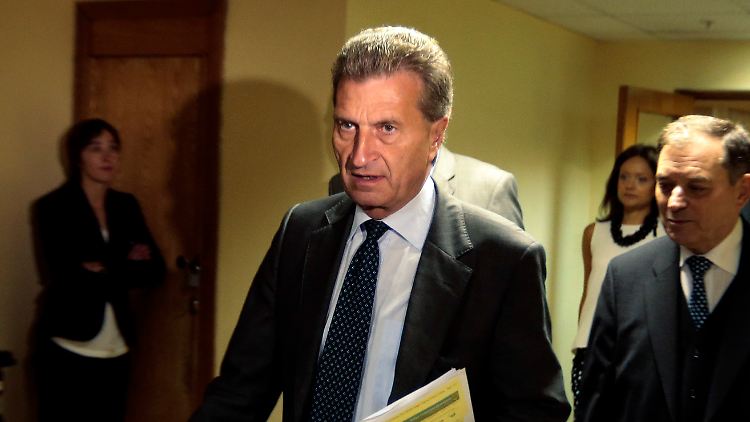 Günther Oettinger war bislang Energiekommissar. Künftig wird er für Digitales zuständig sein.