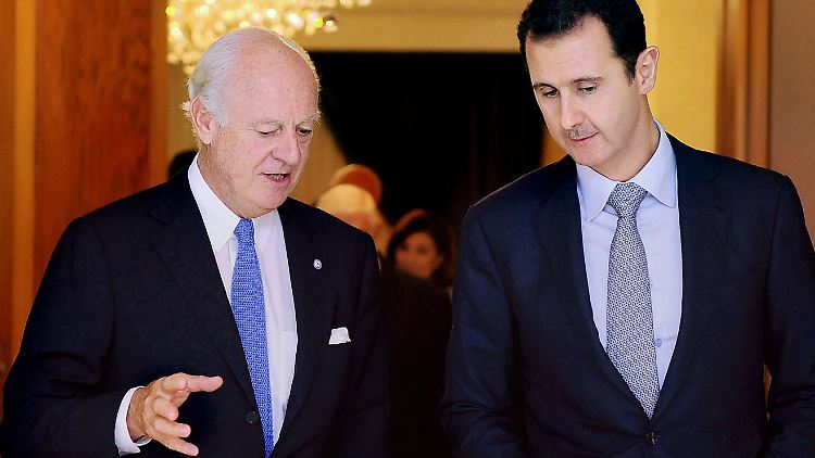 Der neue UN-Sondervermittler für Syrien traf Präsident Assad in Damaskus.