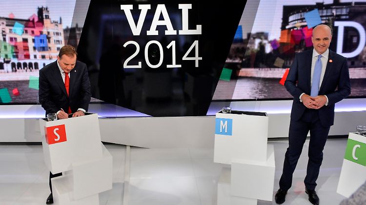 Wird Fredrik Reinfeldt (rechts) von Stefan Löfven abgelöst?