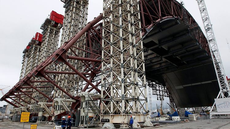 Für die Fertigstellung der neuen Schutzhülle für den zerstörten Atomreaktor in Tschernobyl braucht die Ukraine finanzielle Hilfe.