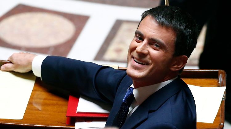 Gerade nochmal gutgegangen: Premier Manuel Valls kann aufatmen. 