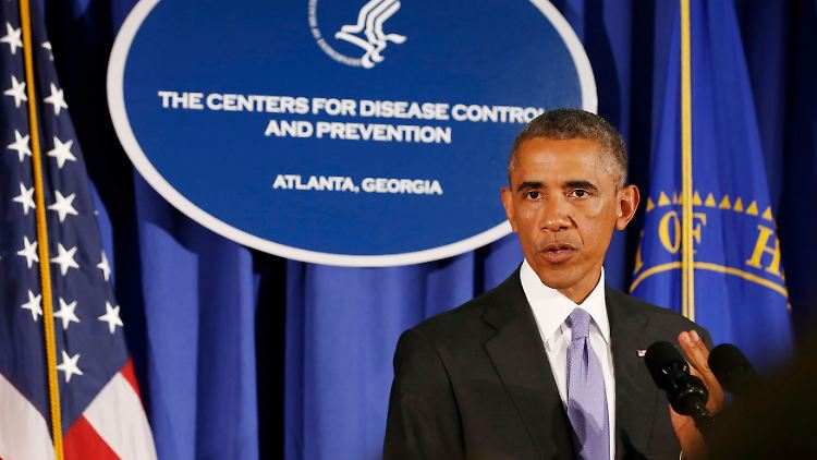 Barack Obama ruft zum Kampf gegen Ebola auf.