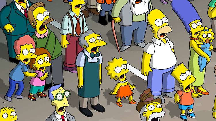 Springfield hat viele Einwohner - einer muss nun dran glauben. Szene aus "Die Simpsons - Der Film".