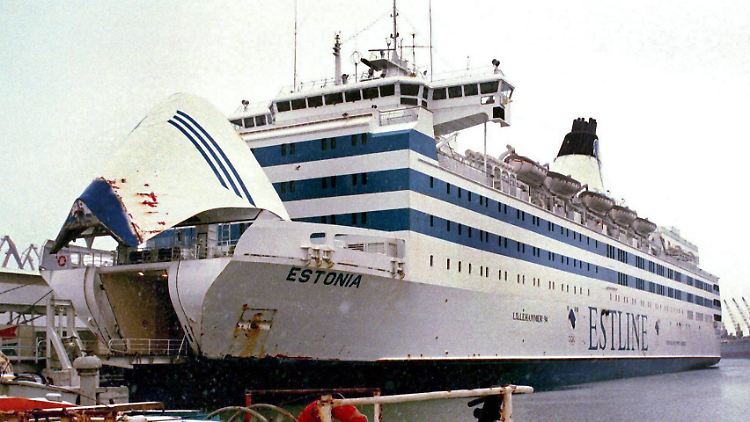 Schon vor ihrem Untergang war die "Estonia" nicht in Topzustand: Am Bugvisier sind die Abnutzungserscheinungen am deutlichsten zu sehen.
