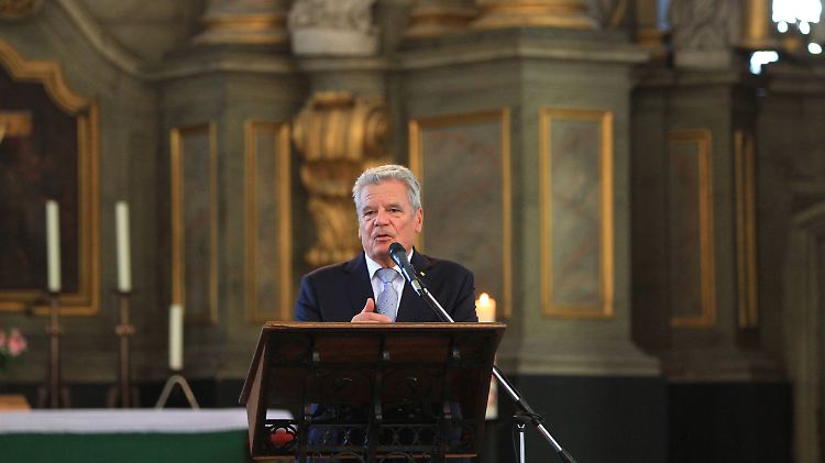 Gauck unterstützt das Selbstbestimmungsrecht der Ukraine.