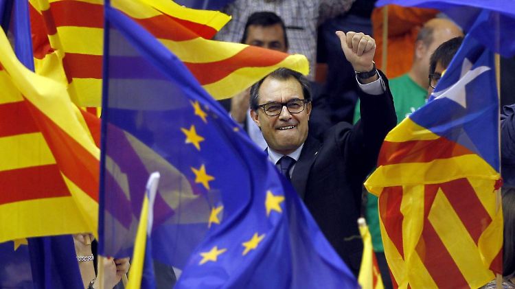 Kataloniens Regionalpräsident Mas bekommt Gegenwind aus Madrid. 