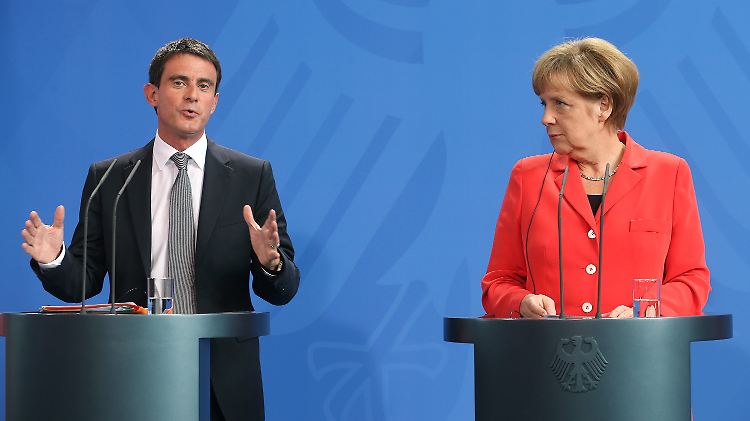 Die Kanzlerin hört Valls' Worte wohl, allein ihr fehlt der Glaube.