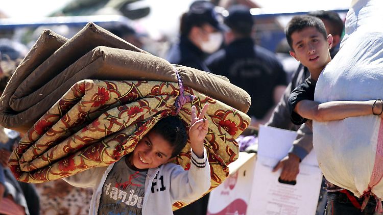 Syrische Flüchtlinge werden in der Türkei versorgt.