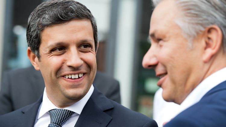 Saleh freut sich über das Lob von Wowereit. "Regieren muss man können und das haben wir drei Jahre lang gezeigt."