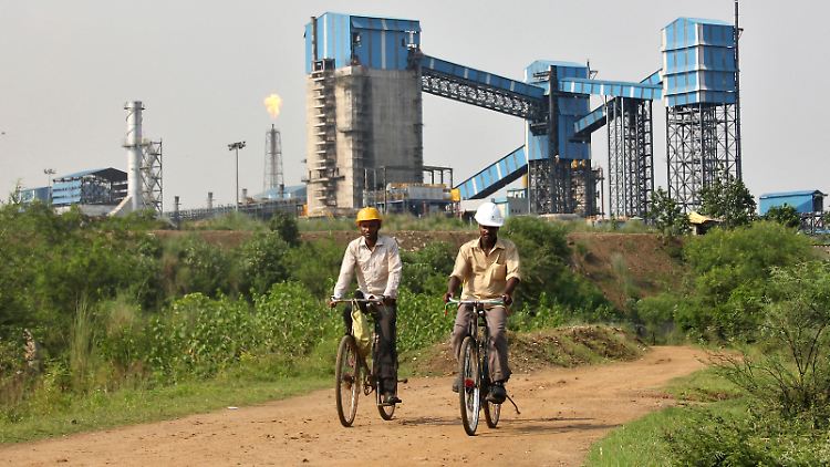 Das Stahlwerk Bhushan im indischen Bundesstaat Odisha.