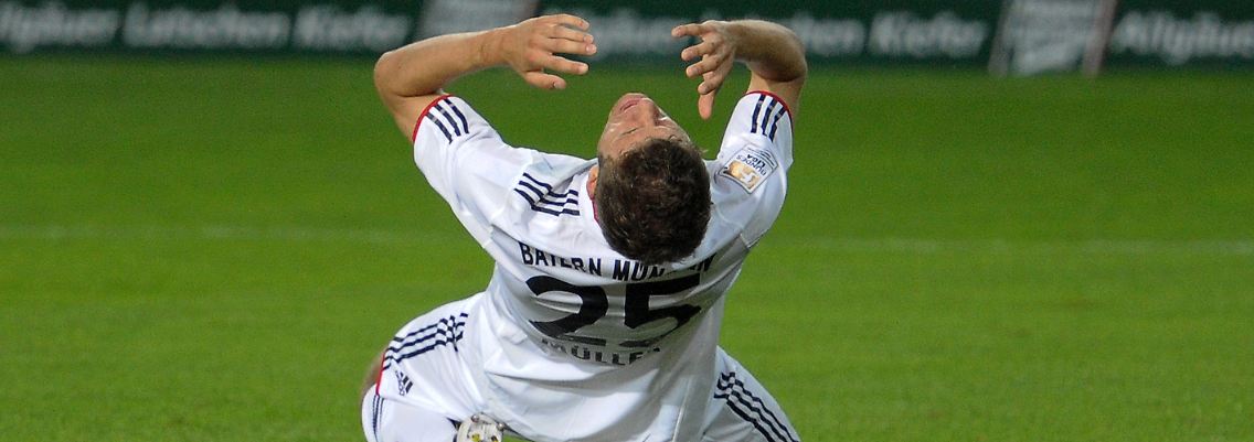Thomas Müller, ungewohnt unsicher im Abschluss.