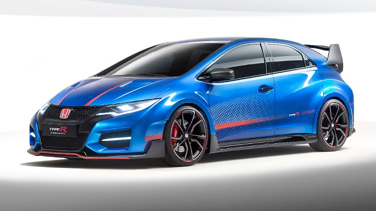 Die seriennahe Studie des Honda Civic Type R wird erstmals in Paris zu sehen sein.