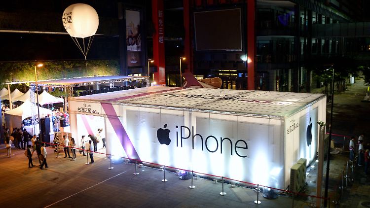 Ende der Feierlaune? Apple beim Verkauf des iPhone 6 in Taiwan.
