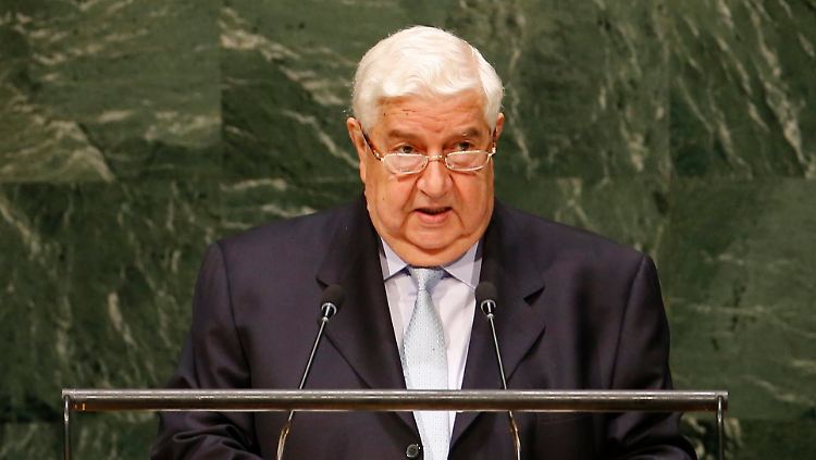 Der syrische Außenminister Walid al-Muallim in New York: Kein Frieden ohne Sieg über den IS. Von der westlichen Strategie hält er aber nichts.