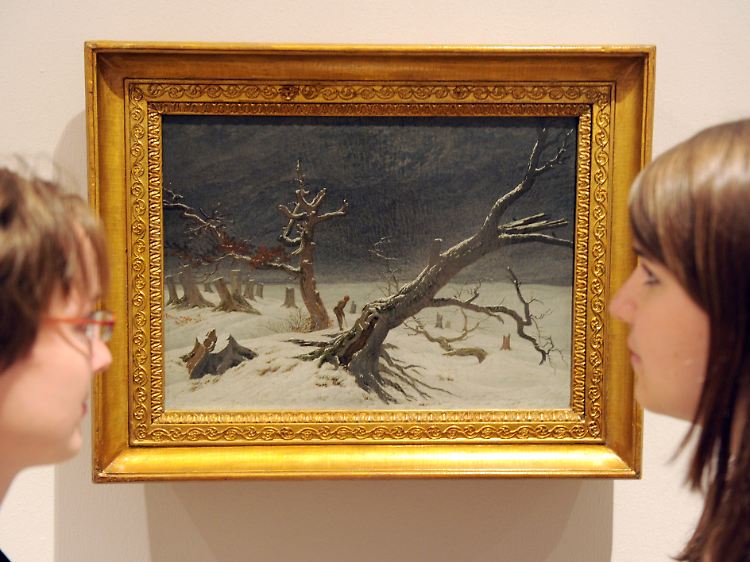 "Winterlandschaft" von Caspar David Friedrich im Pommerschen Landesmuseums in Greifswald.