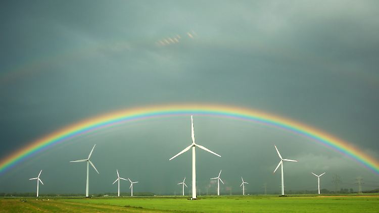Noch kein Heiligenschein, aber auf gutem Weg: Die Windkraft ist die wichtigste erneuerbare Energiequelle in Deutschland. 