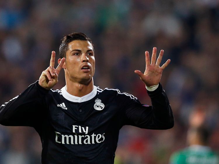Reals Superstar Cristiano Ronaldo nutzte zwei Elfmeter zu einem Tor gegen Ludogorets.
