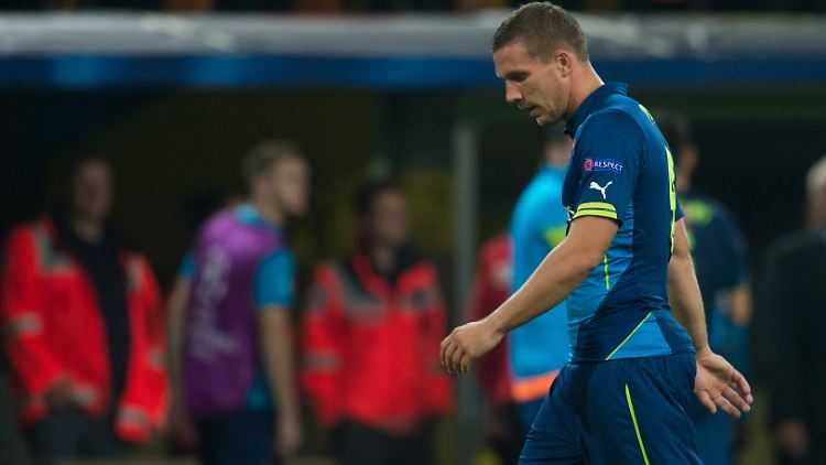 Lukas Podolski ist mit seiner Situation als Dauerreservist bei Arsenal London nicht zufrieden.