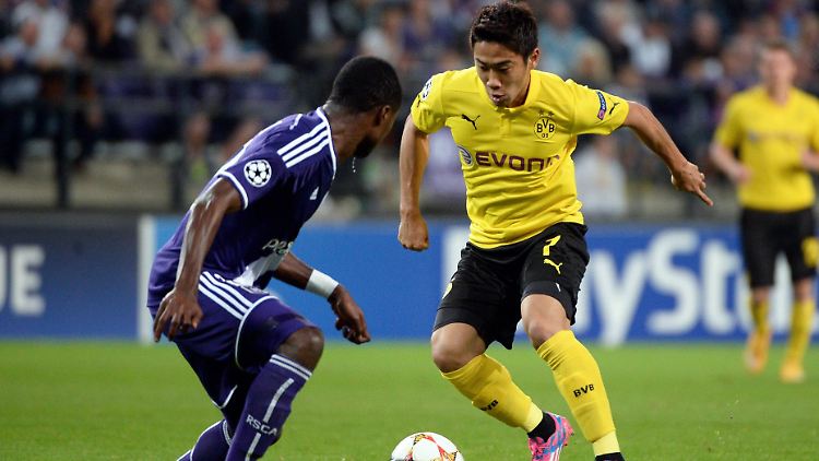 Dortmunds japanischer Spielmacher Shinji Kagawa trieb das Spiel seiner Mannschaft gegen den RSC Anderlecht immer wieder an.