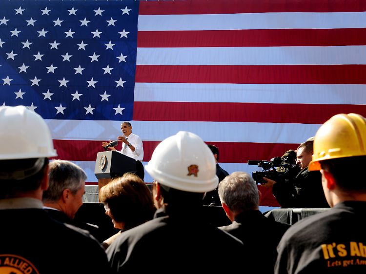 Gute Nachricht für Präsident Barack Obama: In den USA gibt es mehr Jobs.
