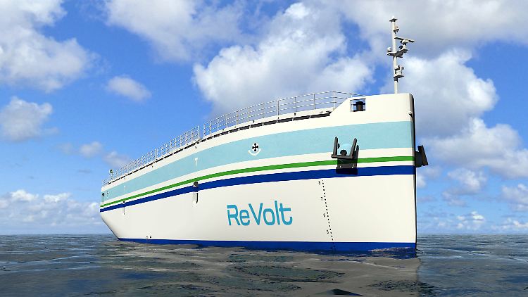 Noch ist "ReVolt" nur Zukunftsmusik, doch bald könnte das Schiff tatsächlich auf den Meeren passieren.