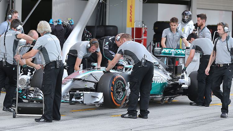 Nico Rosberg an der Box.