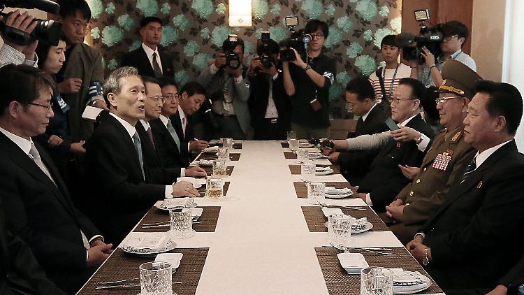 Die Südkoreaner wollen erst einen Tag vor dem Eintreffen der Nordkoreaner von dem Besuch erfahren haben.