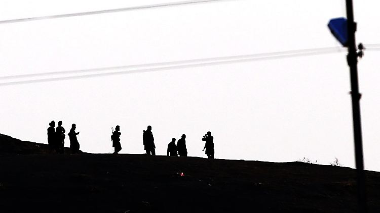 IS-Kämpfer nahe der türkischen Grenze.