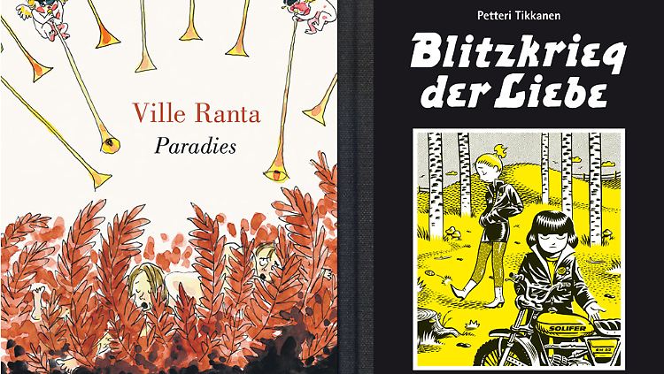 "Paradies" (l.) ist bei Reprodukt erschienen, "Blitzkrieg der Liebe" bei Avant.