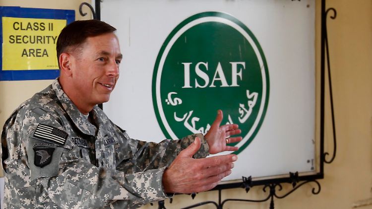 Petraeus übernahm erst in diesem Jahr den ISAF-Oberbefehl.