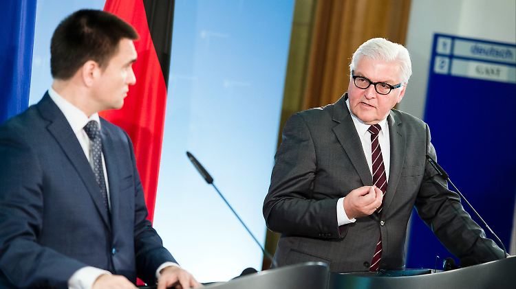 Der ukrainische Außenminister Pawel Klimkin zu Besuch bei seinem deutschen Kollegen Frank-Walter Steinmeier.