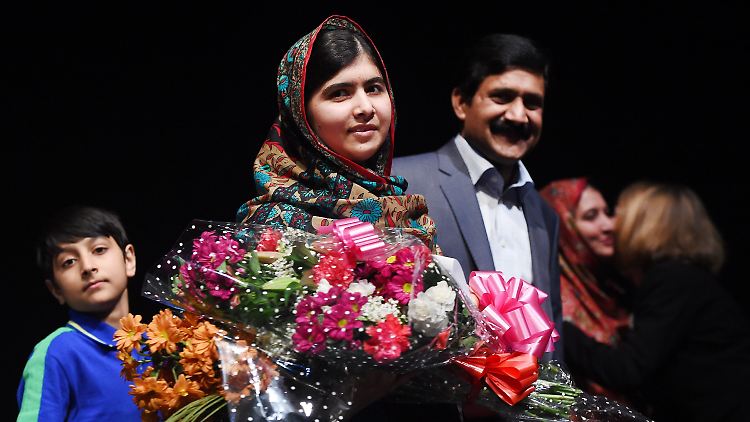 Blumen für Malala. 
