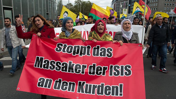 Erst am Dienstag waren in Düsseldorf Kurden auf die Straße gegangen.