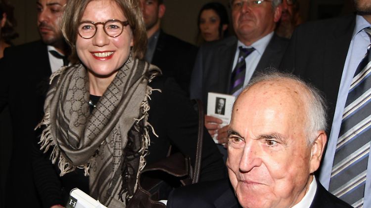 Maike Kohl-Richter und Helmut Kohl am vergangenen Mittwoch auf der Frankfurter Buchmesse.