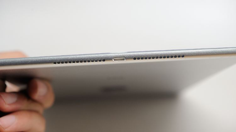 So soll die Unterseite des iPad Air 2 aussehen.