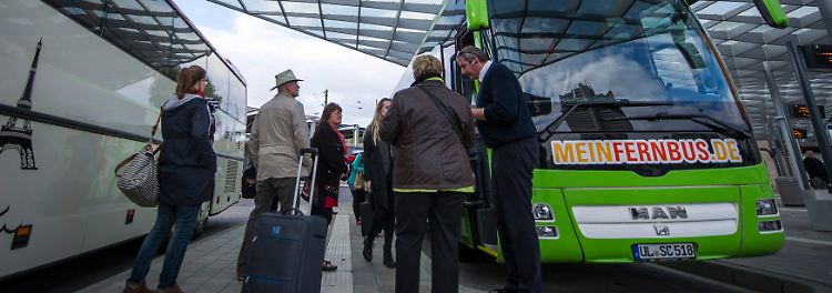 Die Lokführer der Deutschen Bahn treten noch bis Donnerstag 4.00 Uhr bundesweit in den Streik. Bei Fernbusfahrten ist daher mit mehr Fahrgästen zu rechnen.