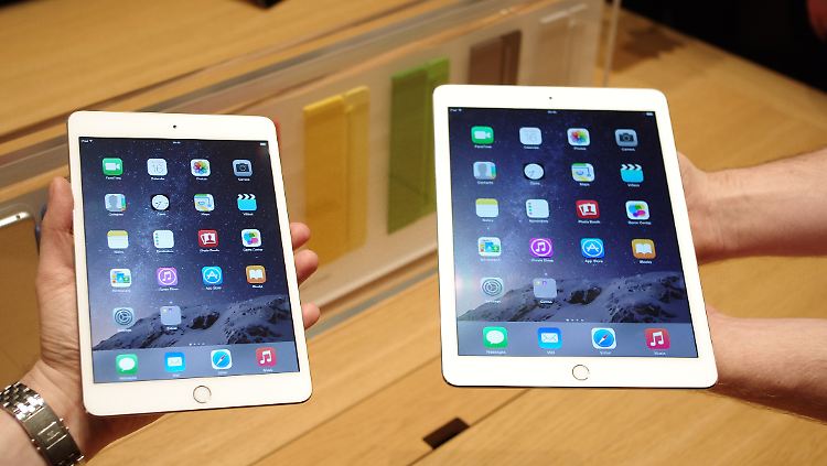 Die neuen iPads kommen beide mit Fingerabdrucksensor.